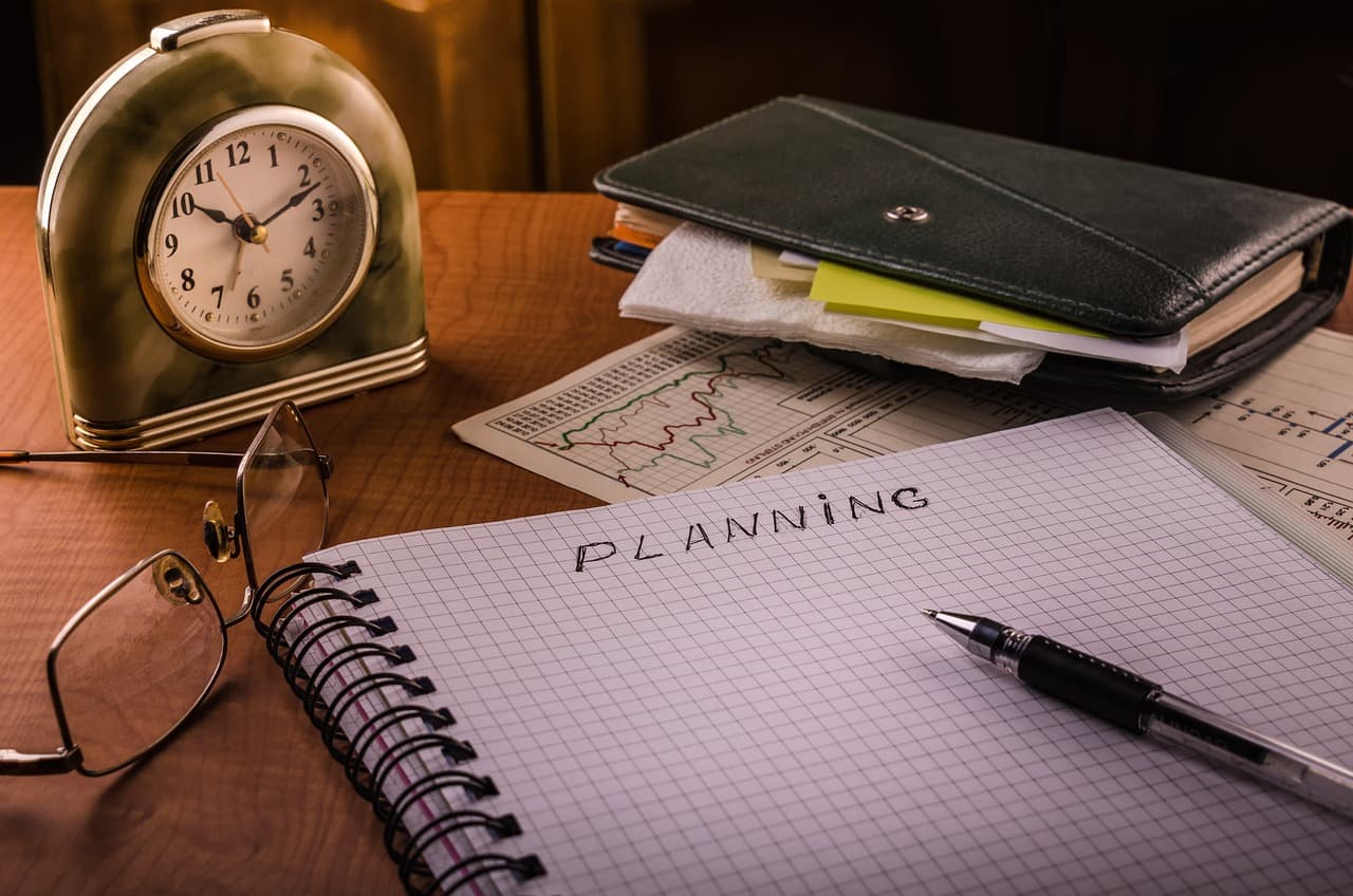 Planning notebook representing sourcing request creation
